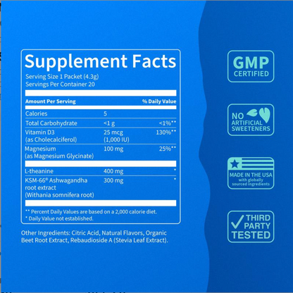 FeelRight Market SuperCalm™ – Melt Stress & Belly Fat Naturally (20 Travel Packets)